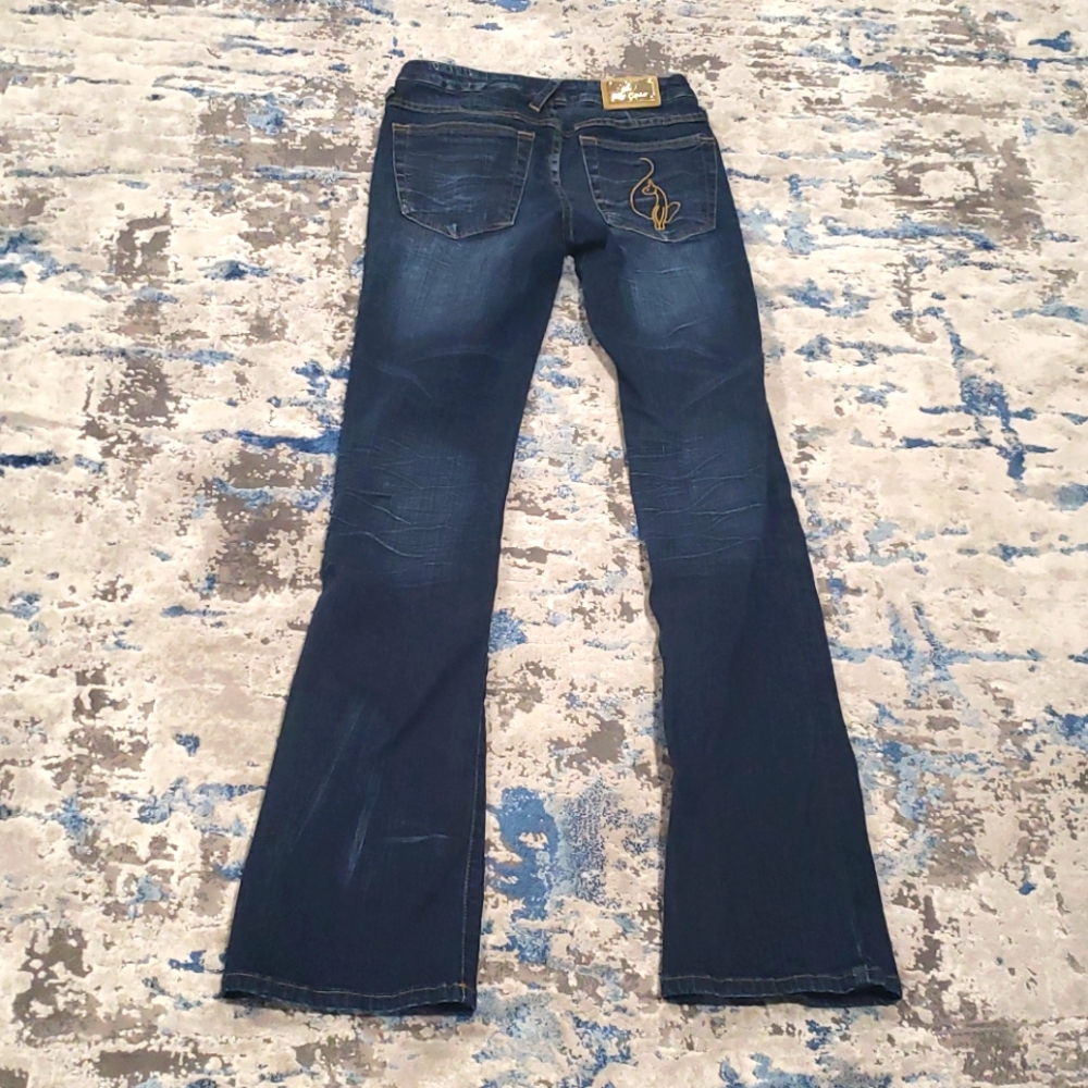 Baby Phat Jean's size 1 skinny jeans with flare bottoms